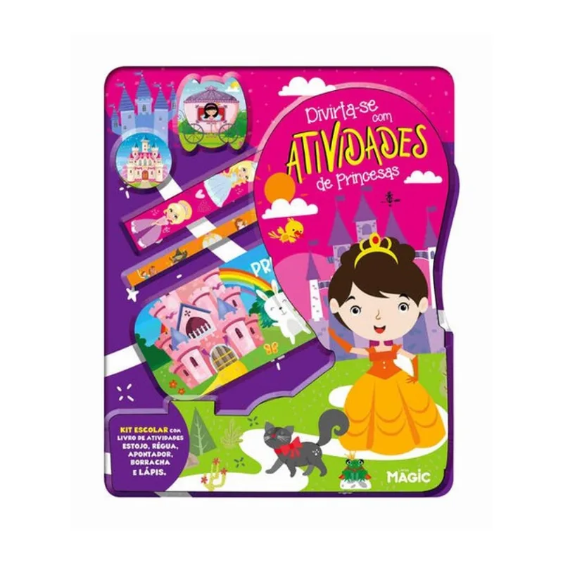 LIVRO DE ATIVIDADES PRINCESAS + KIT
