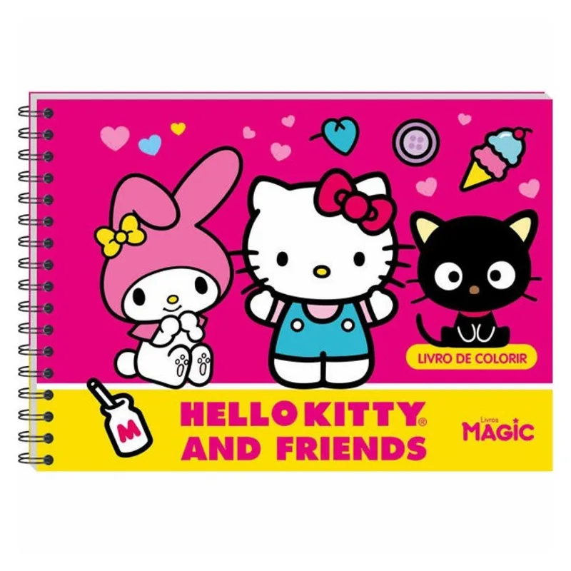 HELLO KITTY - LIVRO DE COLORIR
