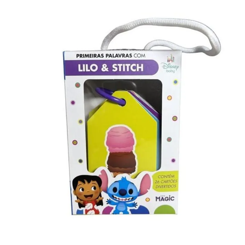 Primeiras Palavras Com Lilo And Stitch Livro Com Cards Coloridos Para Aprender Novas Palavras