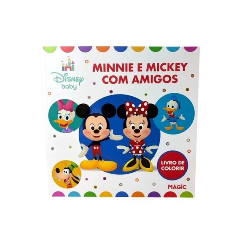MINNIE E MICKEY COM SEUS AMIGOS - PARA COLORIR
