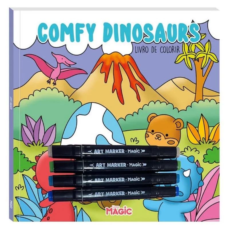 COLORIR COMFY DINOSAURS