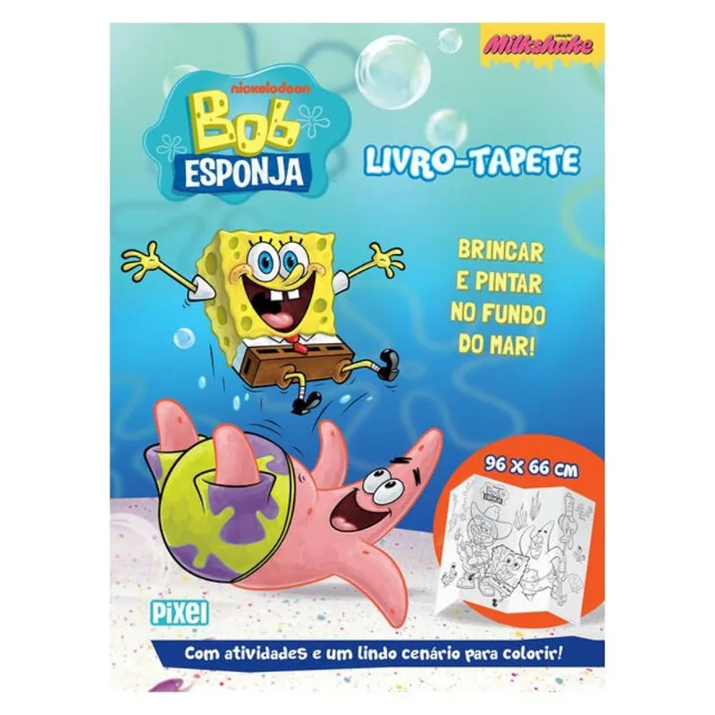 LIVRO-TAPETE DO BOB ESPONJA