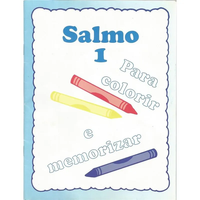 Salmo 1 - Para colorir e memorizar