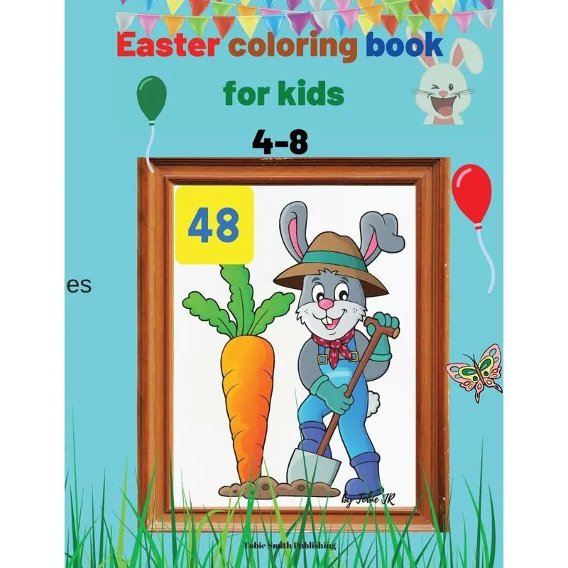 Easter coloring book for kids 4-8