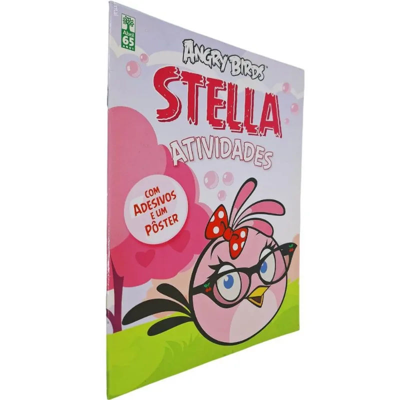 Angry Birds: Stella Livro De Atividades Com Adesivos E Poster Formato 20x26 Cm Lombada Com Grampos