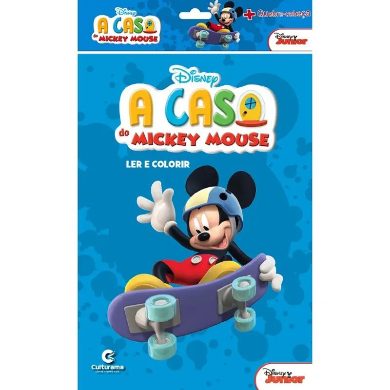 Livro Mickey - Ler e Colorir com Giz de Cera - Culturama