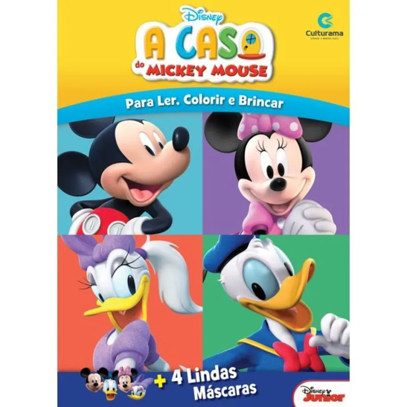 Livro Máscaras Divertidas Mickey