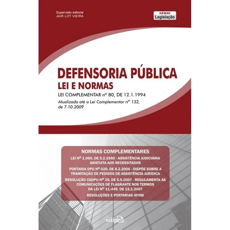 Defensoria Publica Leis E Normas