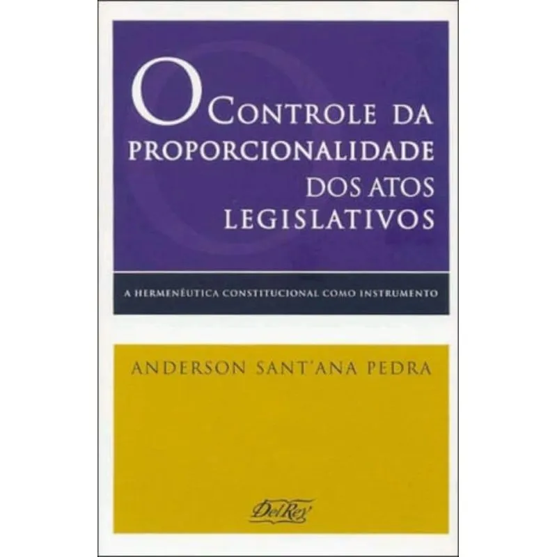 CONTROLE DA PROPORCIONALIDADE DOS ATOS LEGISLATIVO