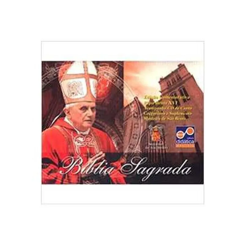 Bíblia Sagrada - Edição Comemorativa Papa Bento xvi - Acompanha Cd + S usado