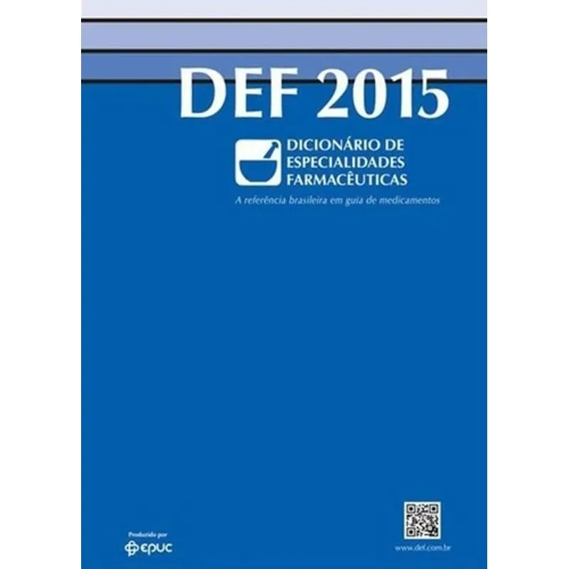 Livro - DEF 2015 - Dicionario de Especialidades Farmacêuticas