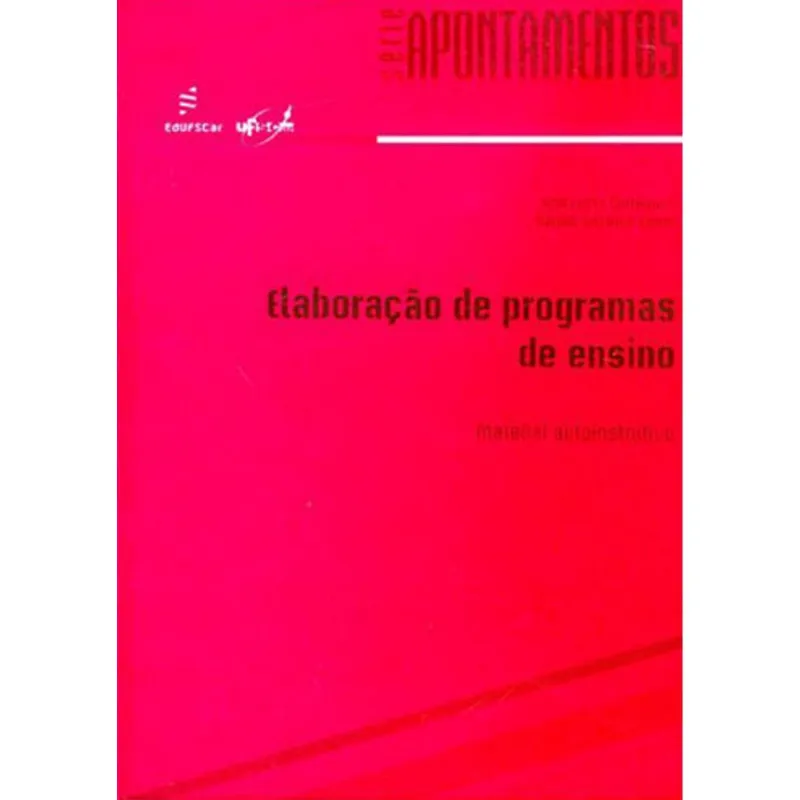 ELABORAÇÃO DE PROGRAMAS DE ENSINO