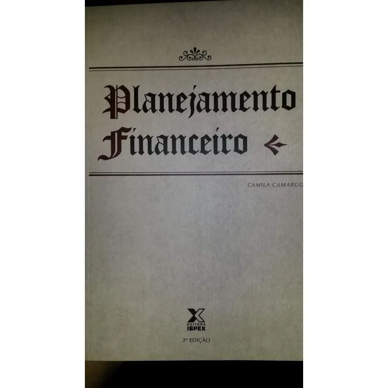 PLANEJAMENTO FINANCEIRO 2ED