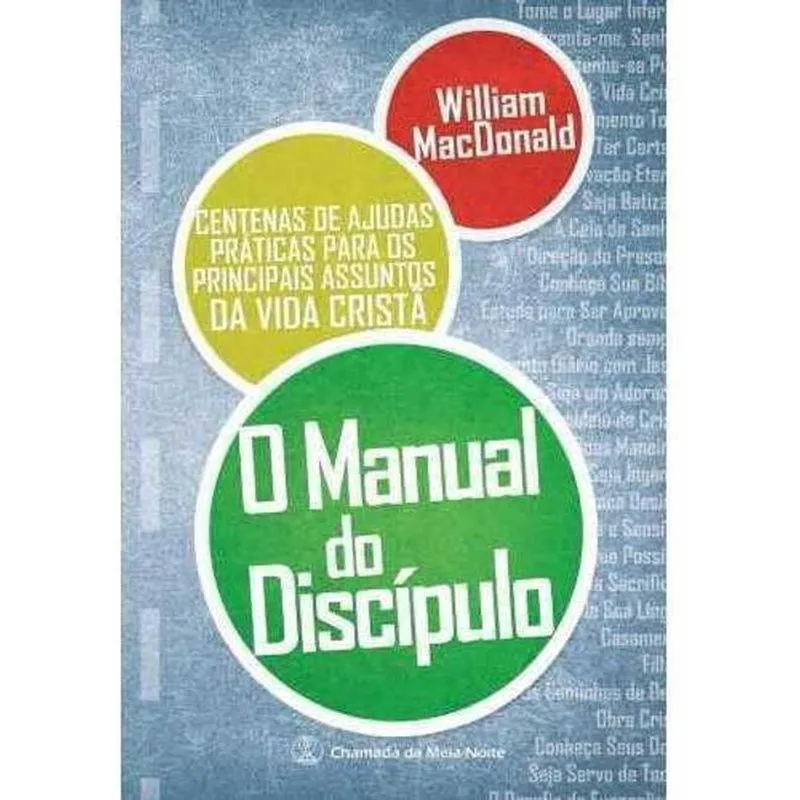 Livro O Manual Do Discípulo
