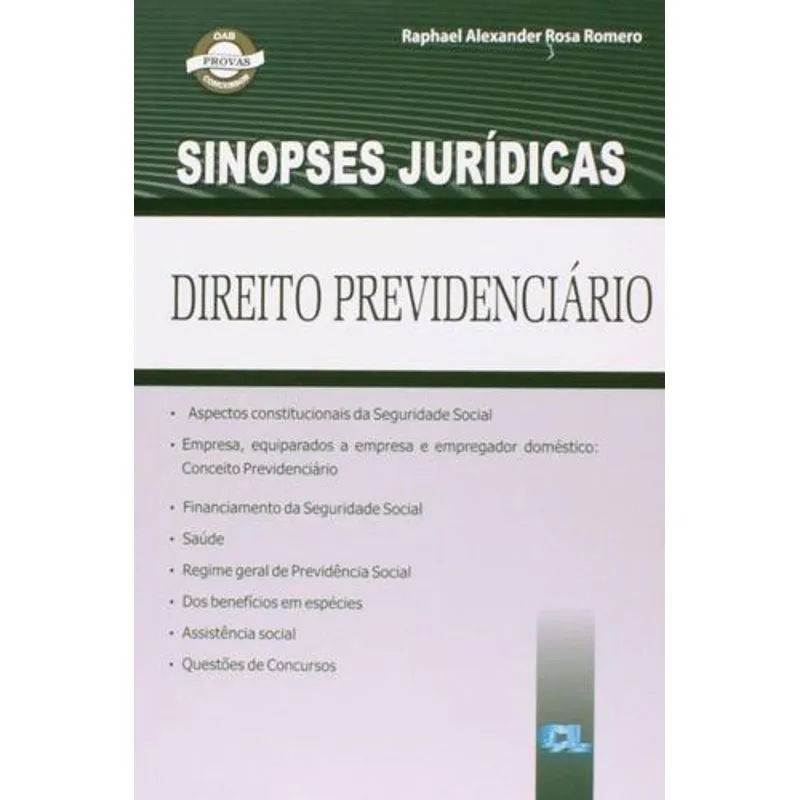 Sinopse de Direito Previdenciario