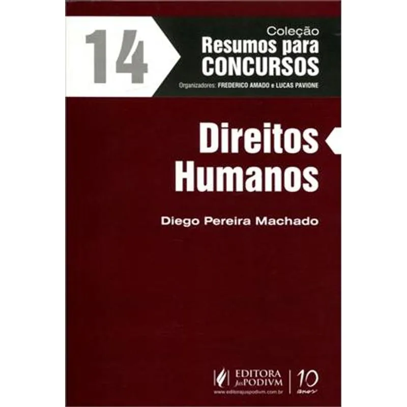 DIREITOS HUMANOS - VOL.14 - COL - RESUMOS PARA CONCURSOS - MACHADO 1 Ed 201 - ISBN - 9788577618804