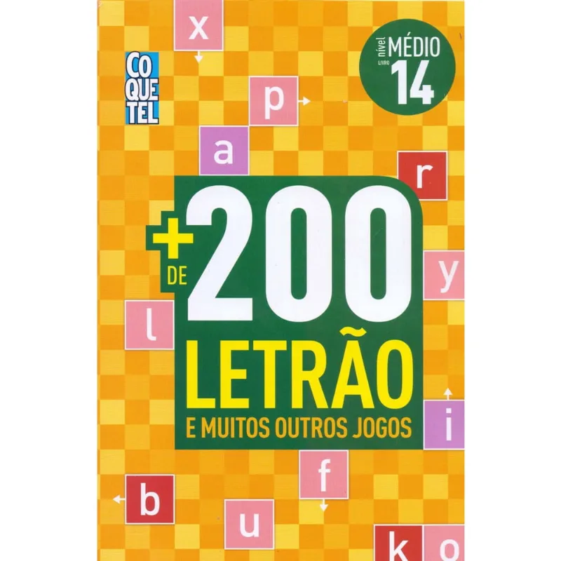Livro - Mais de 200 Letrão e muitos outros jogos - Nível médio - Livro 14