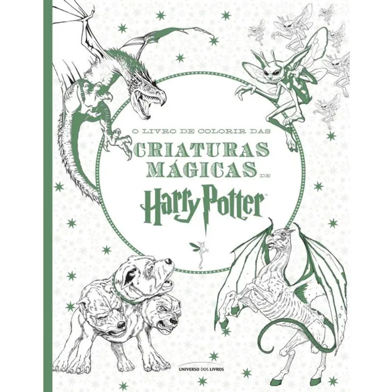 Livro De Colorir Das Criaturas Magicas De Harry Potter, O