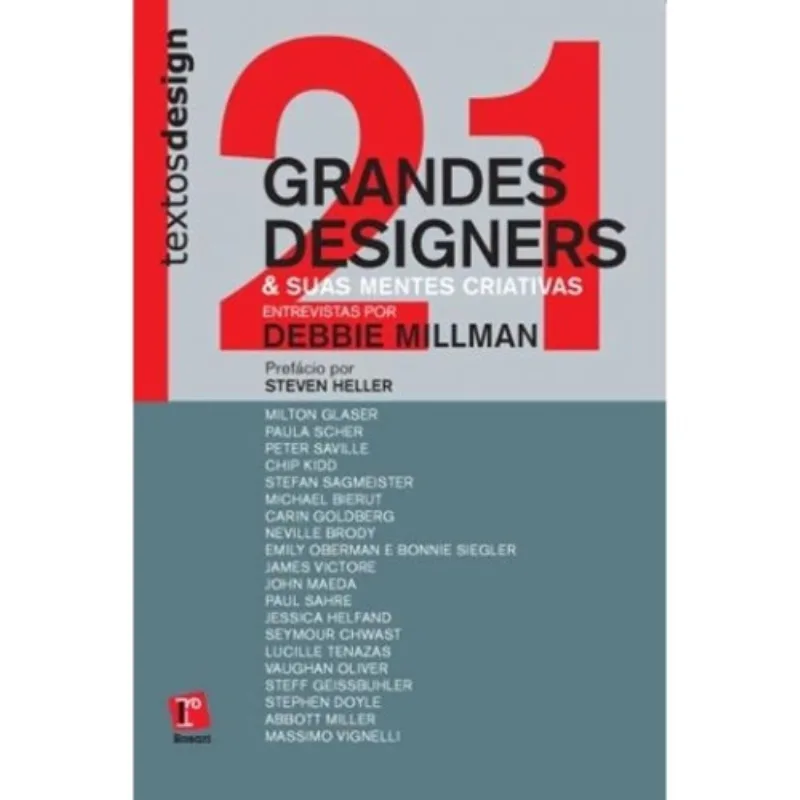 21 Grandes Designers E Suas Mentes Criativas - Coleção Textosdesign