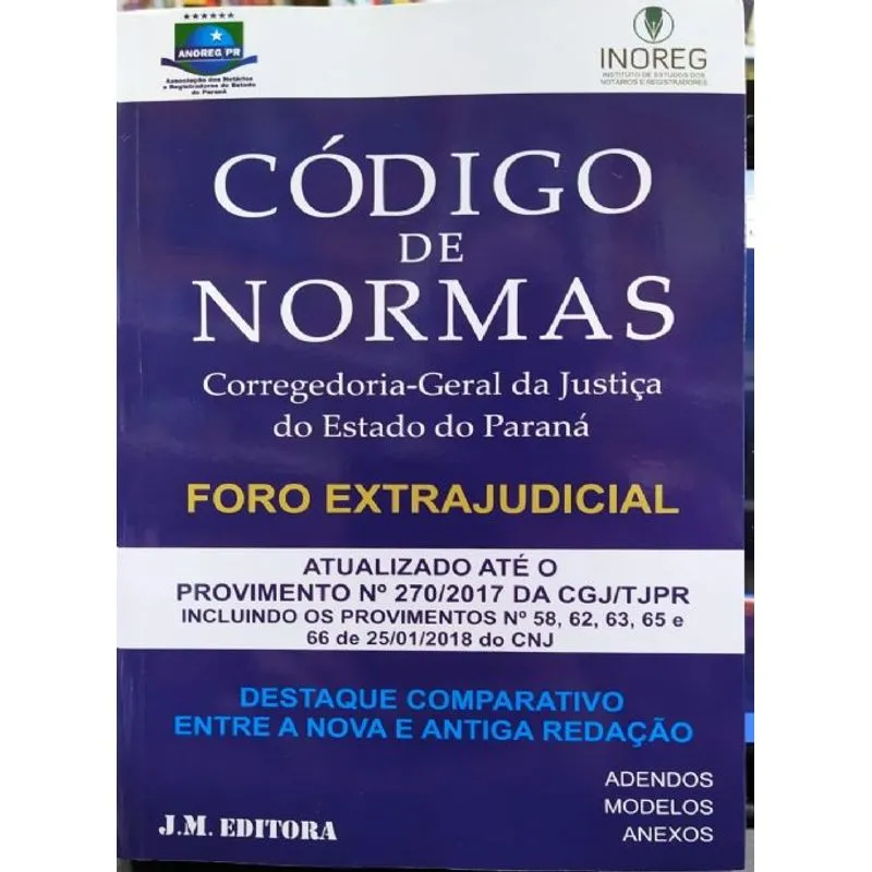 Usado - Código De Normas - Paraná - Foro Extrajudicial