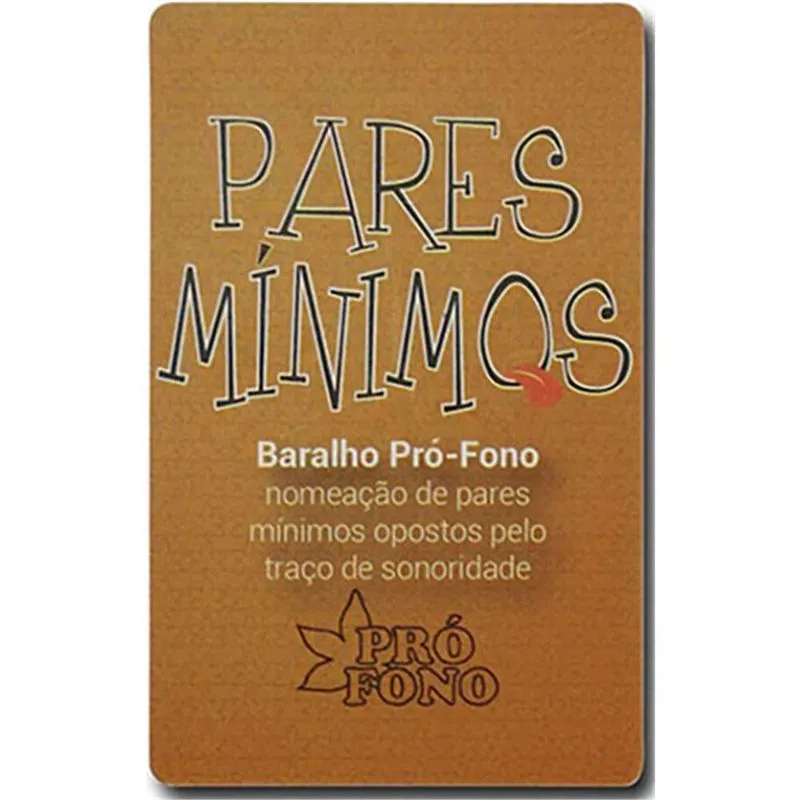 Baralho Pró-Fono - Pares mínimos