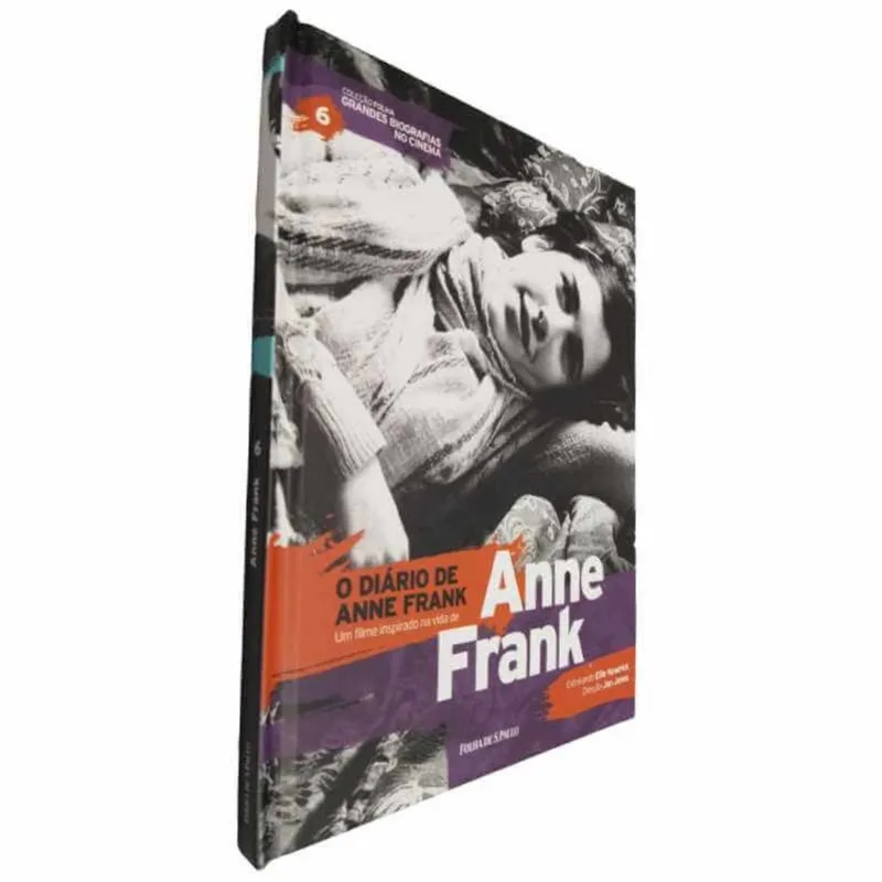 Livro Físico Com Dvd Coleção Folha Grandes Biografias No Cinema V. 6 O Diário De Anne Frank