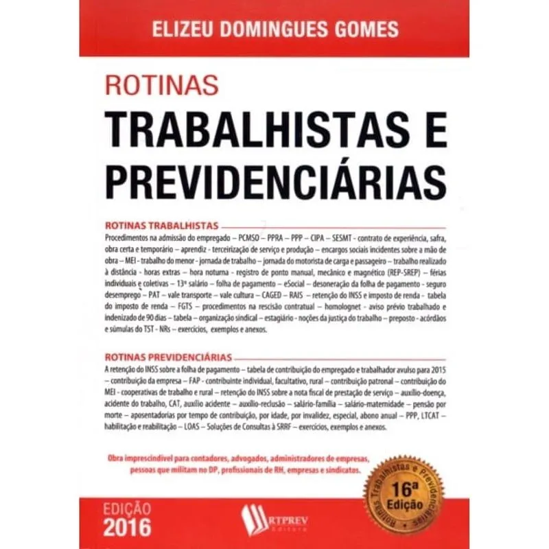 Rotinas Trabalhistas E Previdenciarias - Rtprev