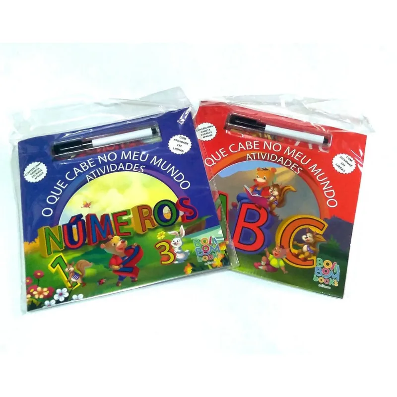 Combo 2 Livros - O que Cabe no Meu Mundo Atividades - Números + abc - 2ª edição