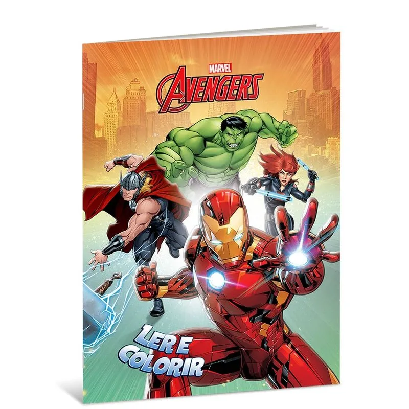 Livro Vingadores - Ler e Colorir Médio - Culturama