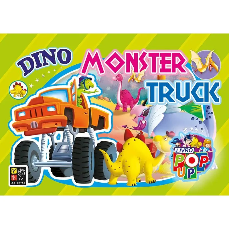 LIVRO POP UP - DINO MONSTER TRUCK