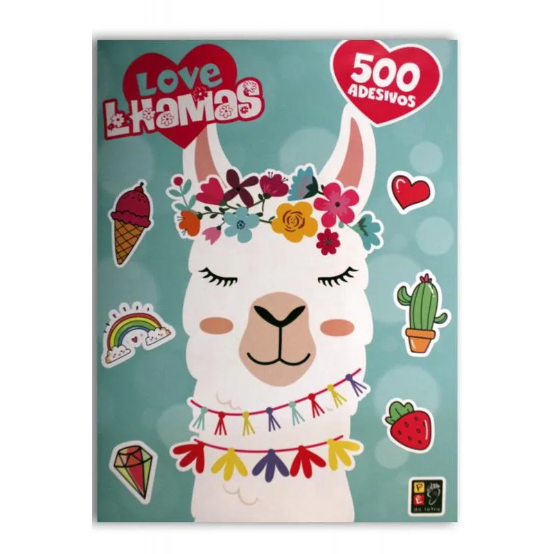 Livro love lhamas 500 adesivos autor editora pé da letra (2019)