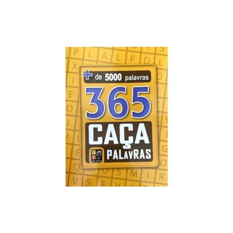 Livro 365 Caça Palavras - Capa Amarela