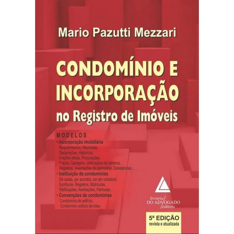 Livro Condominio E Incorporacao No Registro De Imoveis