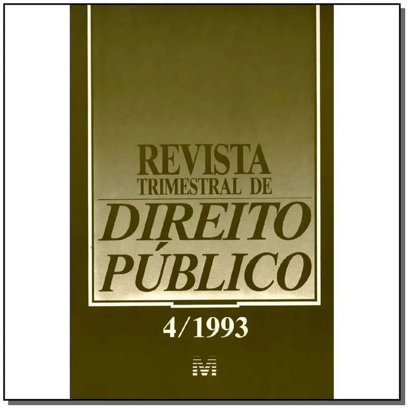 Revista Trimestral De Direito Publico Ed. 04