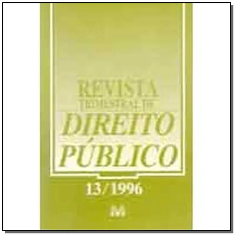 Revista Trimestral De Direito Publico Ed. 13