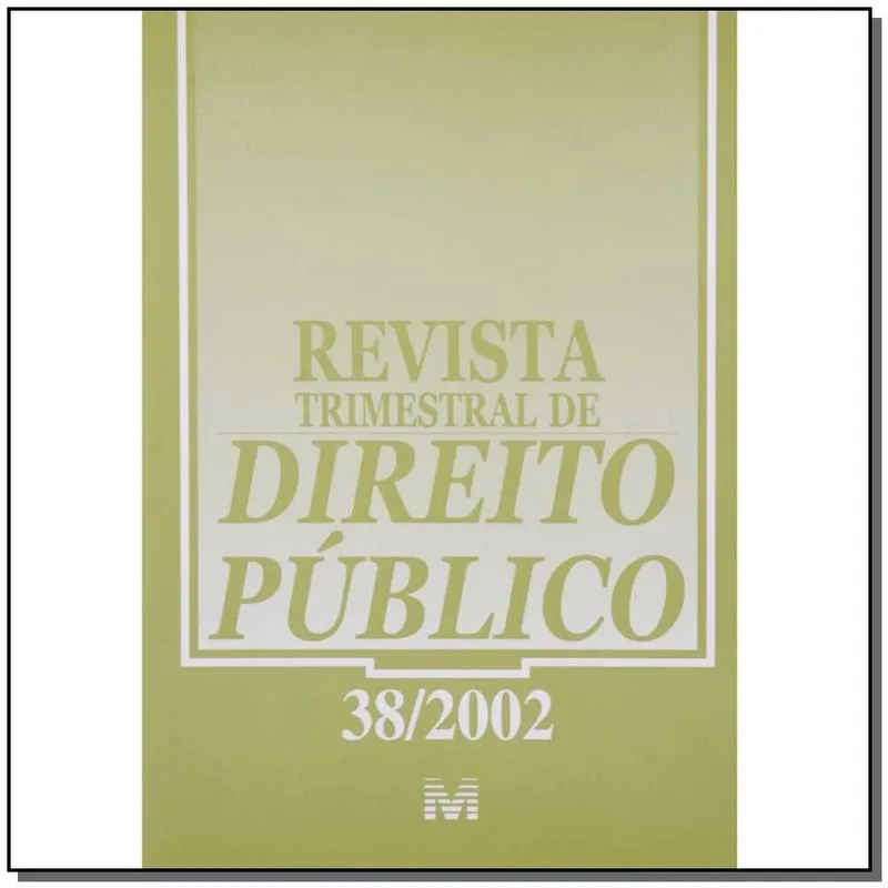 Revista Trimestral De Direito Publico Ed. 38