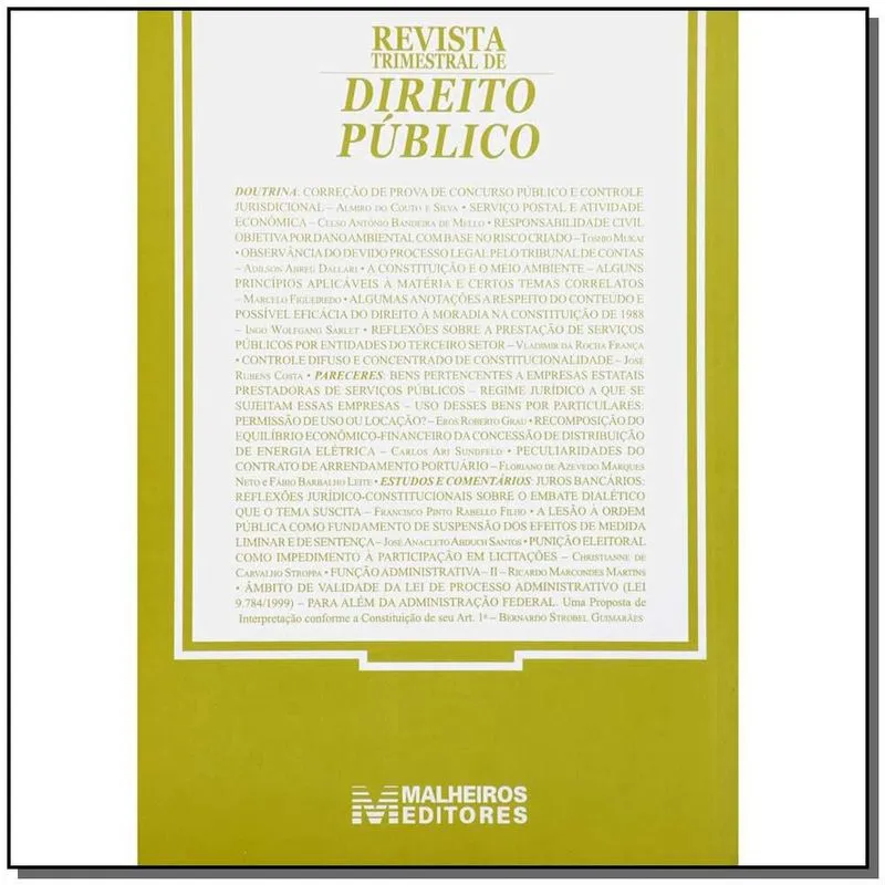 Revista Trimestral De Direito Publico Ed. 42