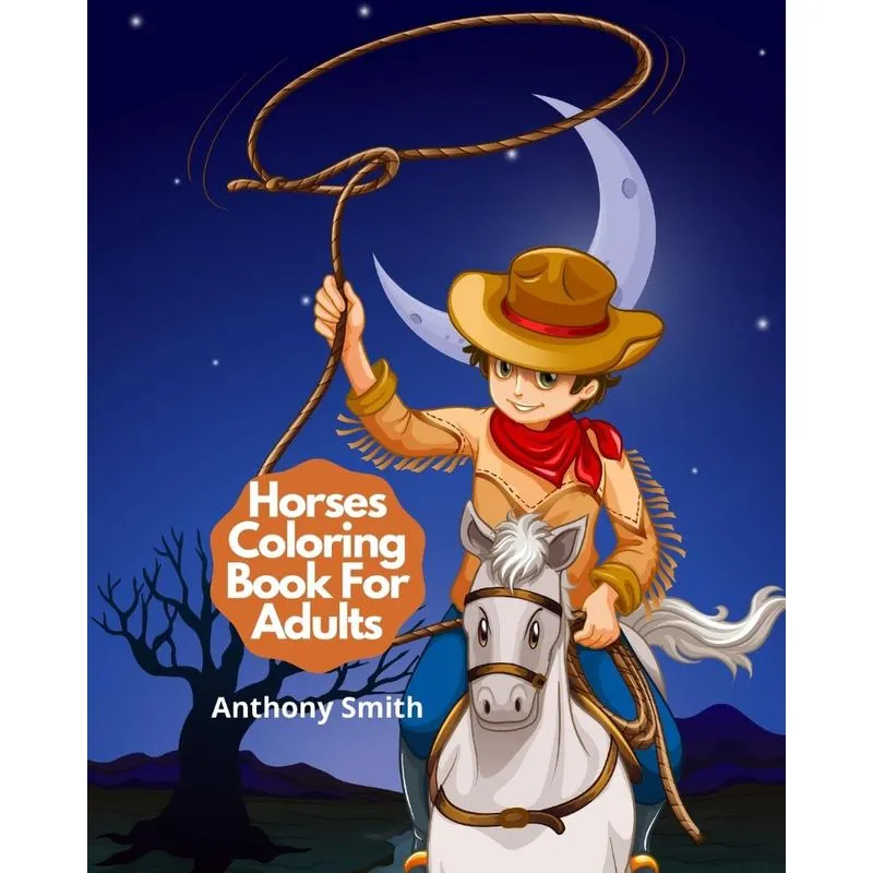 Horses Coloring Book For Adults