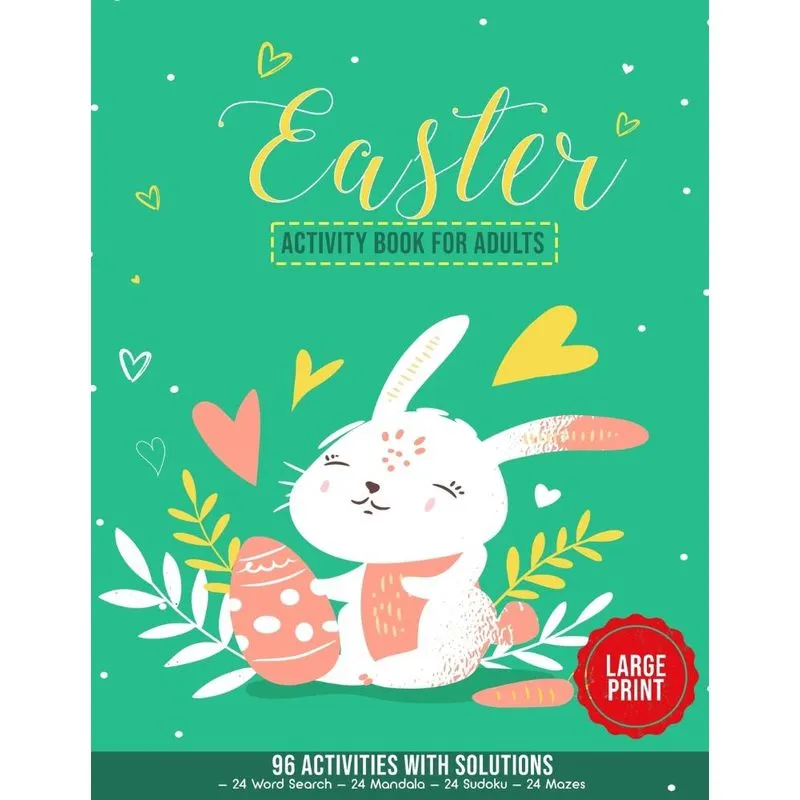 Easter Activity Book for Adults