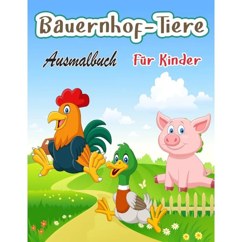 Bauernhof-Tiere Malbuch für Kinder
