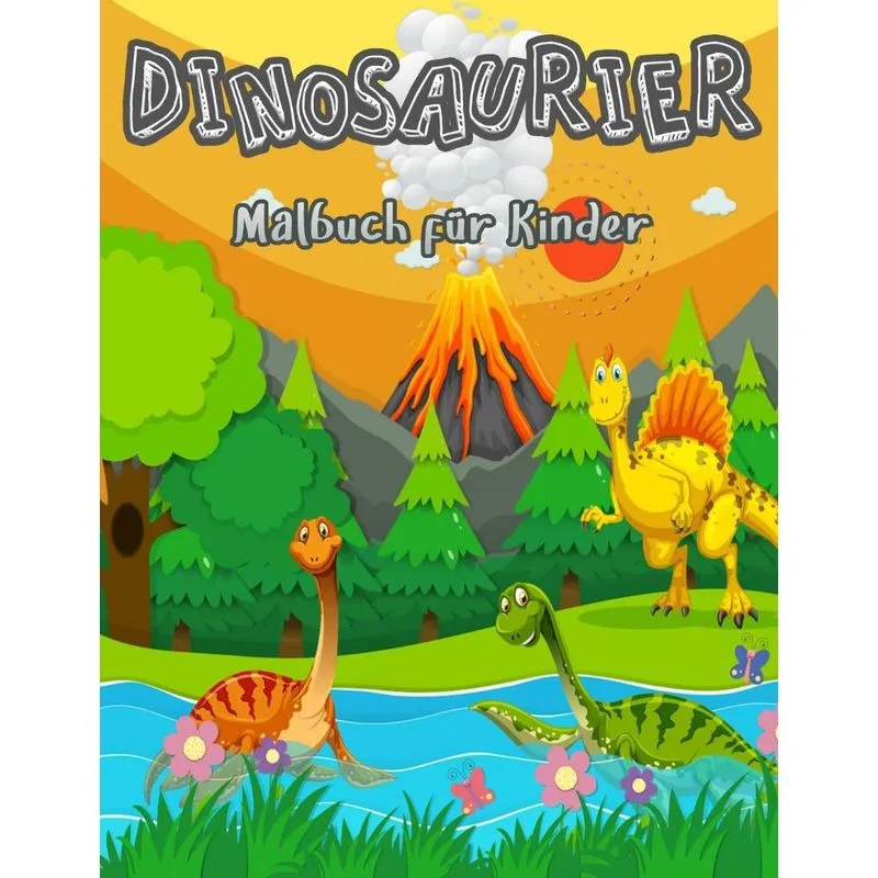 Dinosaurier-Malbuch für Kinder