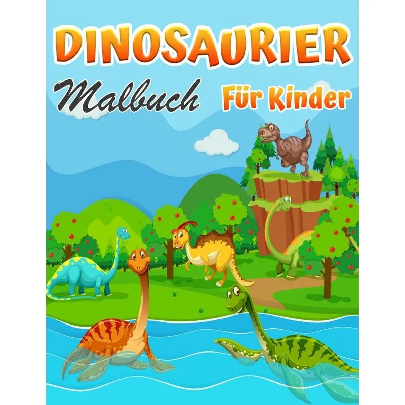 Dinosaurier-Malbuch für Kinder