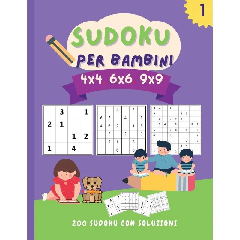 Sudoku per bambini 4x4 6x6 9x9