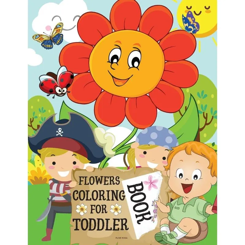 Flowers Coloring Book for Toddlers