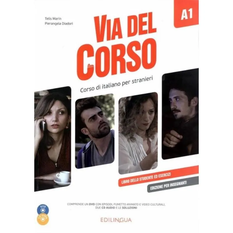 Via Del Corso A1 Edizione Per Insegnanti + Dvd + Cd Audio