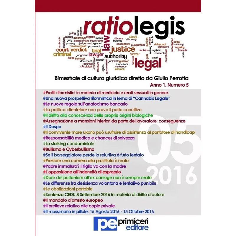 Ratio Legis (Numero 5, Anno 2016)