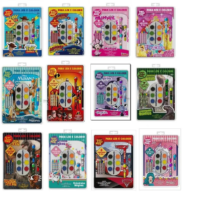 KIT LIVROS: DISNEY SUPER COLOR PACK (COLEÇÃO COMPLETA)