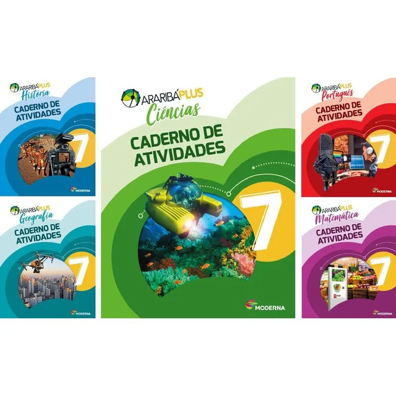 Kit Livros Escolares: Araribá Plus - 7º Ano-Série- Ed5