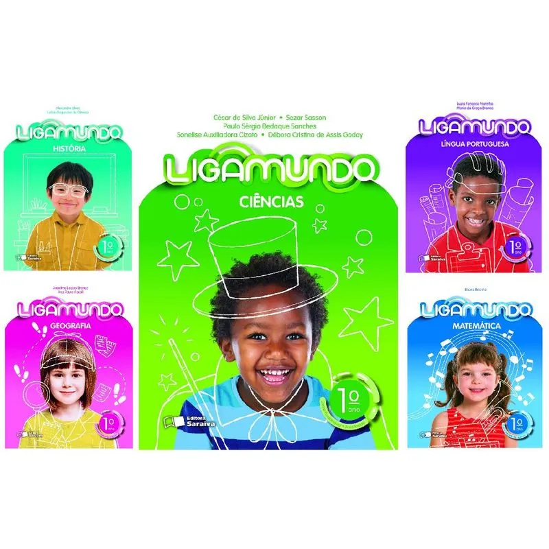 KIT LIVROS ESCOLARES: COL. LIGAMUNDO - 1º ANO-SéRIE