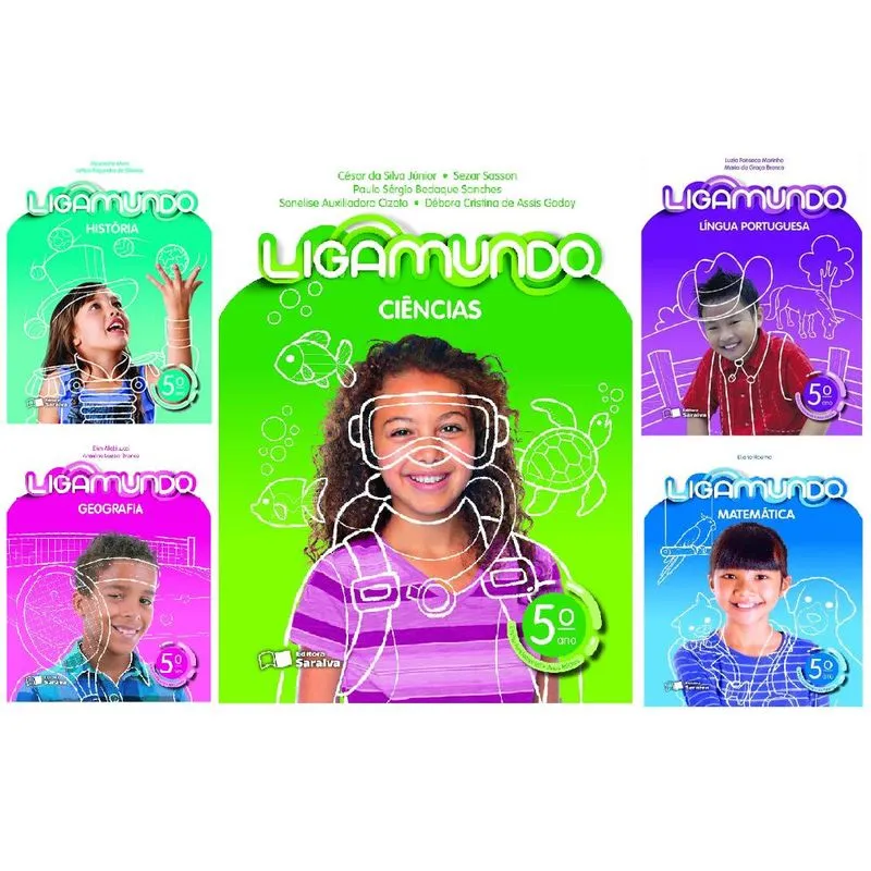 KIT LIVROS ESCOLARES: COL. LIGAMUNDO - 5º ANO-SéRIE